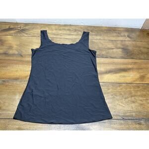 Jason Wu Tank Top Womens Medium Black Sleeveless Scoop Neck Shapewear